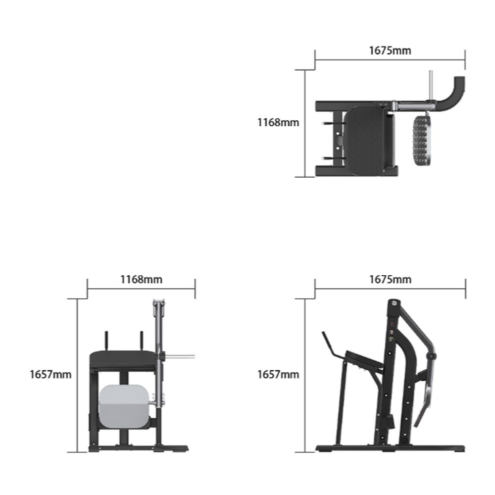 EVOLVE FITNESS - PLATE LOADED REAR KICK - TÁRCSASÚLYOS FARIZOM ERŐSÍTŐ GÉP