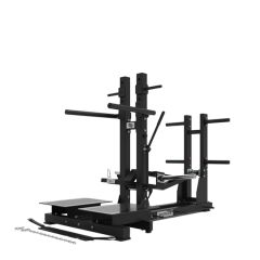 EVOLVE FITNESS - PLATED LOADED BELT SQUAT MACHINE - TÁRCSASÚLYOS GUGGOLÓ GÉP