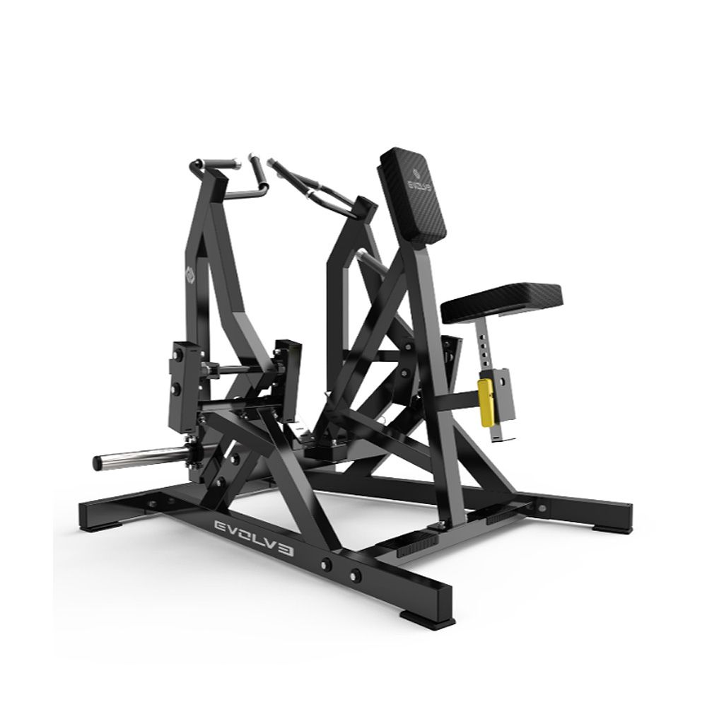 EVOLVE FITNESS - PLATE LOADED LOW ROW OLD MODEL - SÚLYTÁRCSÁS MELLTÁMASZOS EVEZŐGÉP
