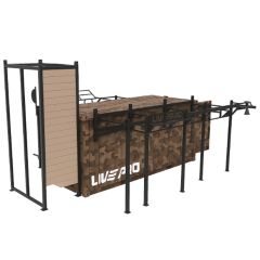 LIVEPRO - TRANING BOX - KÉTOLDALAS EDZŐKONTÉNER MÁSZÓFALLAL