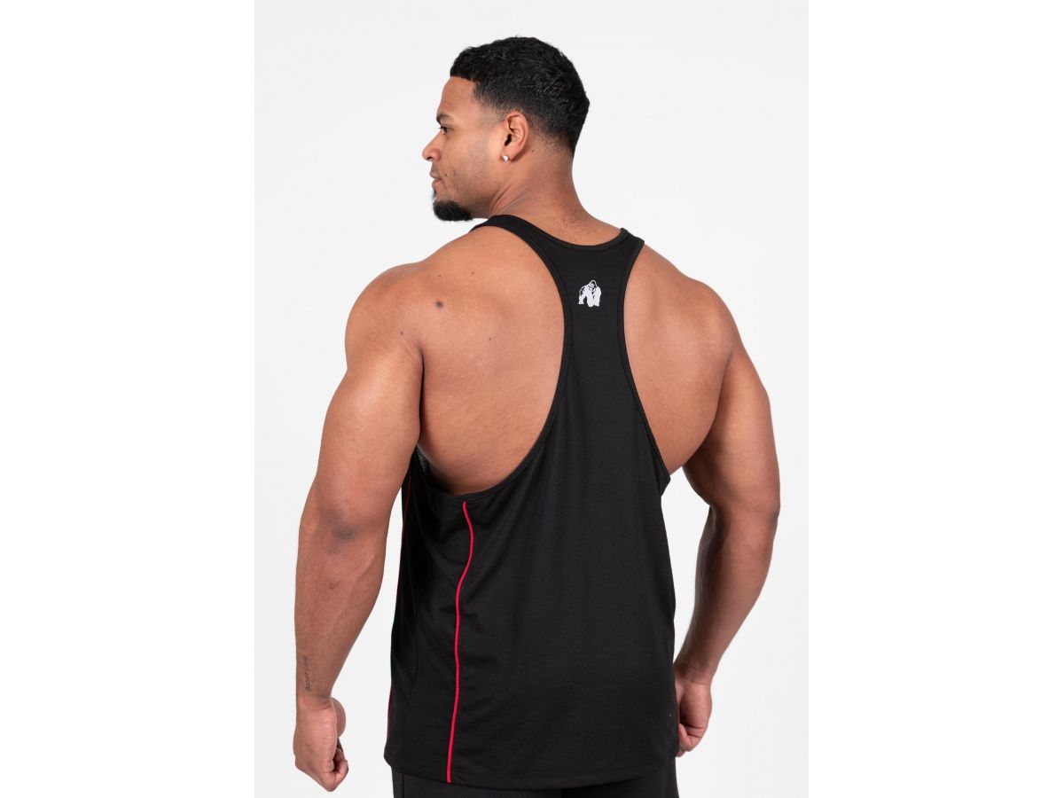 GORILLA WEAR - CASPER TANK TOP - FÉRFI TRIKÓ - FEKETE/PIROS GORILLA WEAR - CASPER TANK TOP - FÉRFI TRIKÓ - FEKETE/PIROS