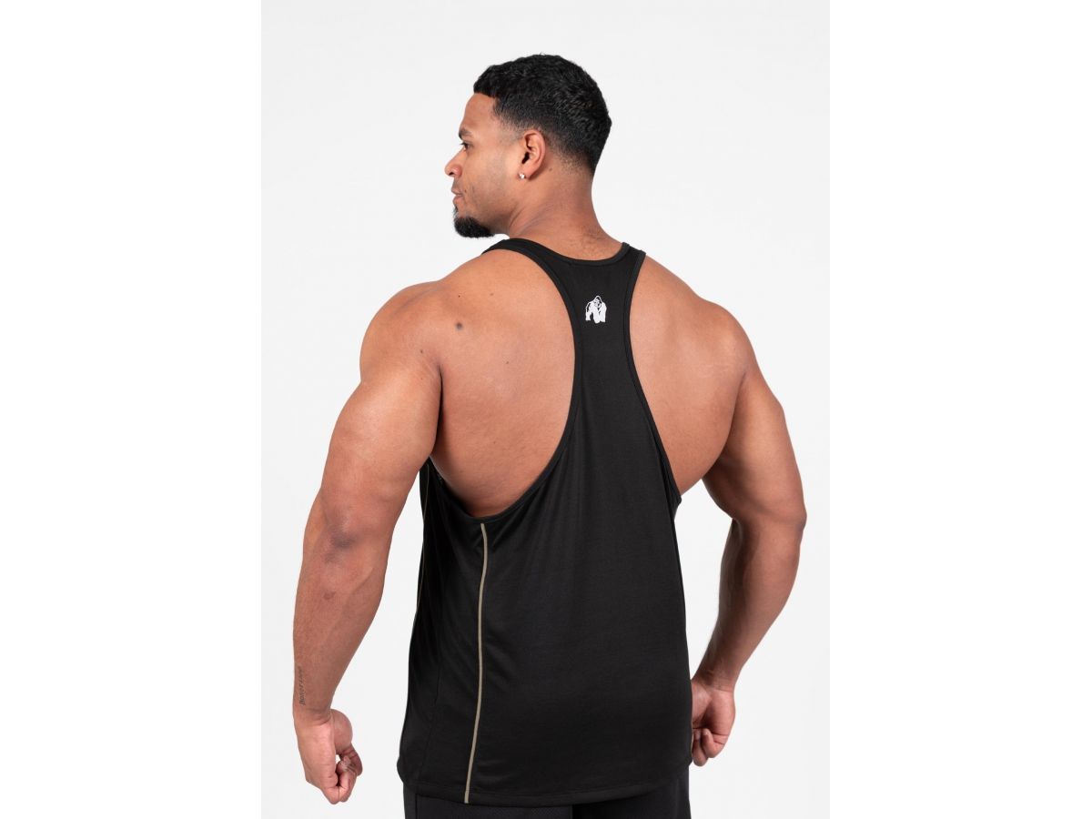 GORILLA WEAR - CASPER TANK TOP - FÉRFI TRIKÓ - FEKETE/ZÖLD