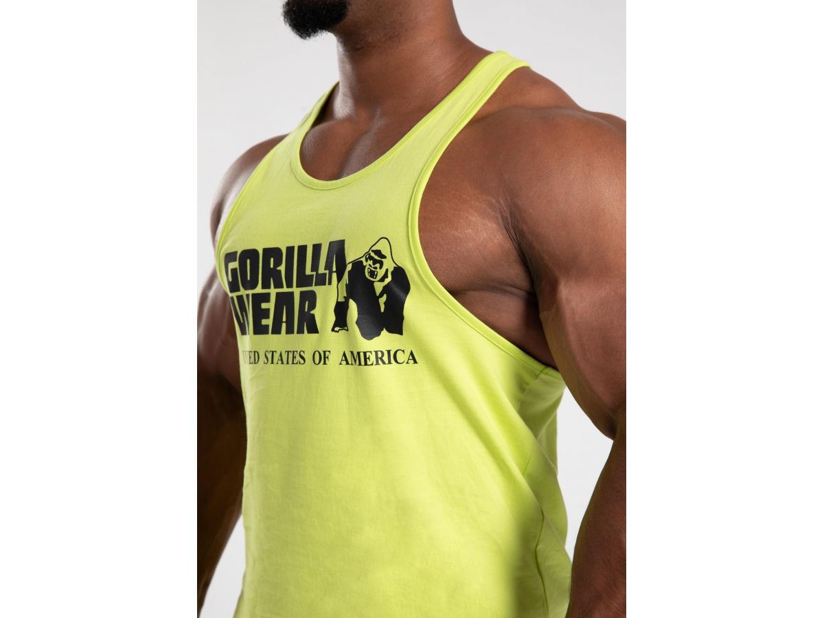 GORILLA WEAR - CLASSIC TANK TOP - WILD LIME EDZŐ TRIKÓ