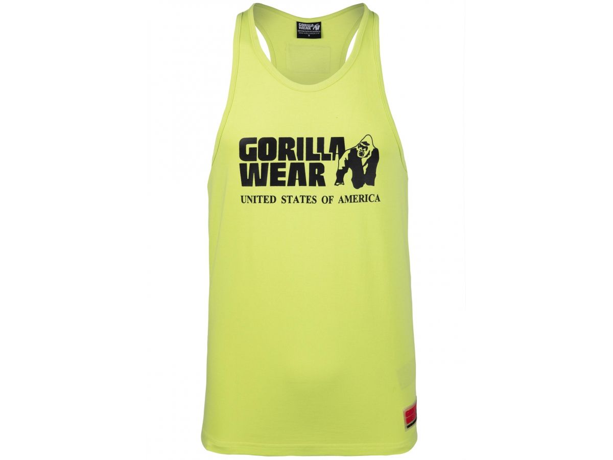 GORILLA WEAR - CLASSIC TANK TOP - WILD LIME EDZŐ TRIKÓ