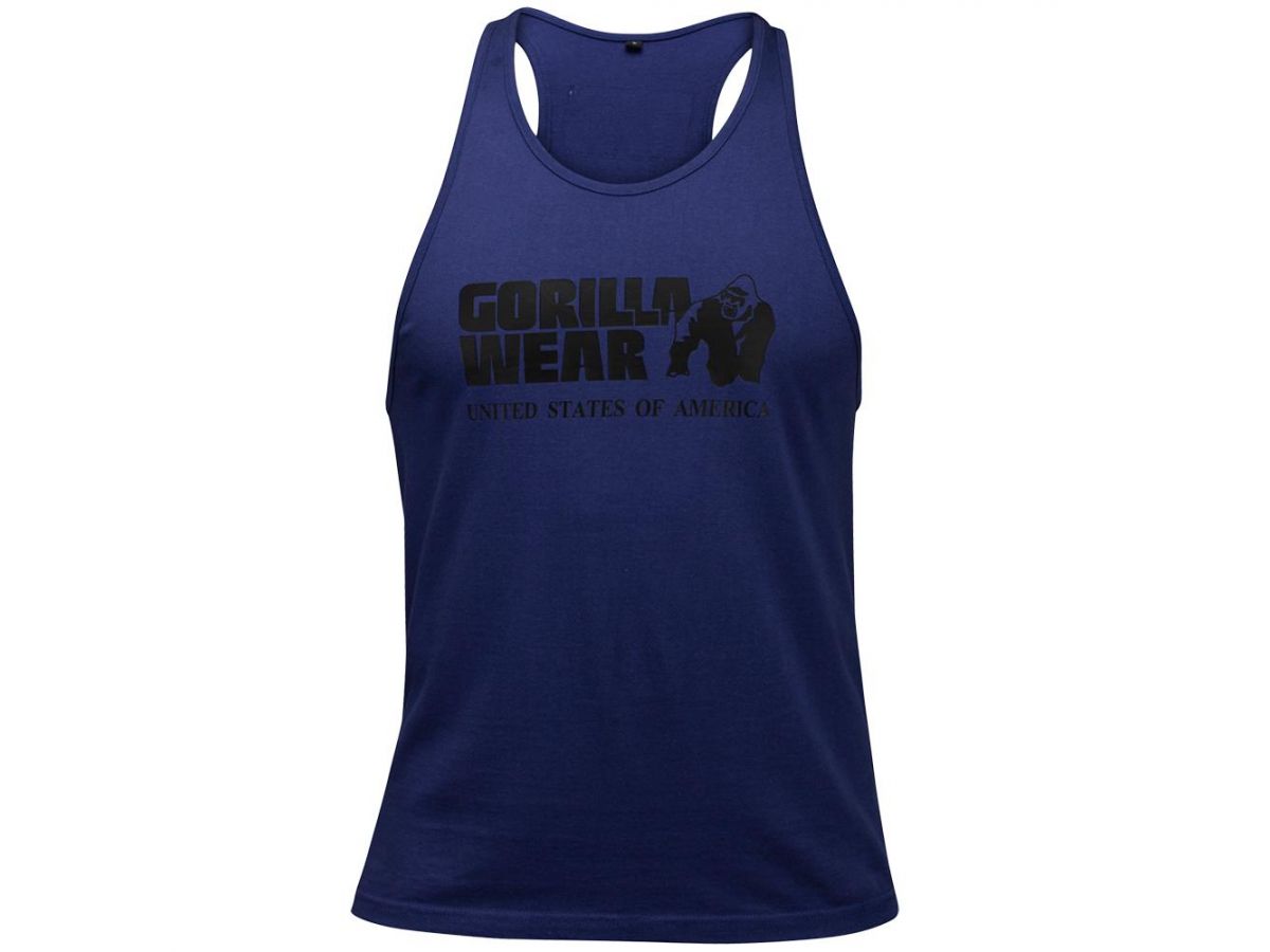 GORILLA WEAR - CLASSIC TANK TOP - NAVY KÉK EDZŐ TRIKÓ