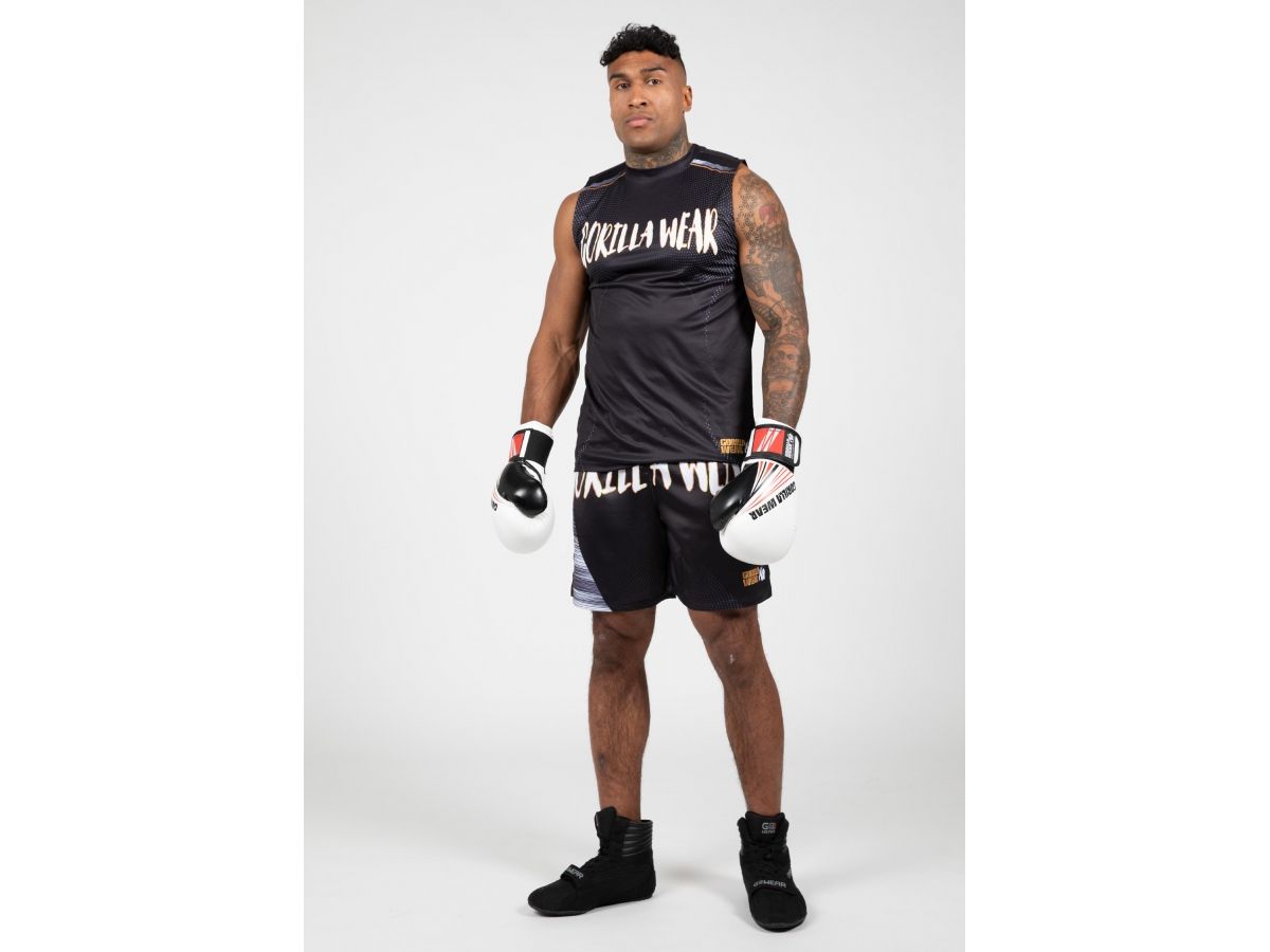 GORILLA WEAR - CLAYTON TANK TOP - FÉRFI TRIKÓ - FEKETE/ARANY GORILLA WEAR - CLAYTON TANK TOP - FÉRFI TRIKÓ - FEKETE/ARANY