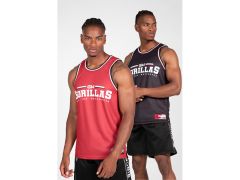 GORILLA WEAR - KEENE RECERSIBLE TANK TOP - FÉRFI KIFORDÍTHATÓ TRIKÓ - PIROS/FEKETE