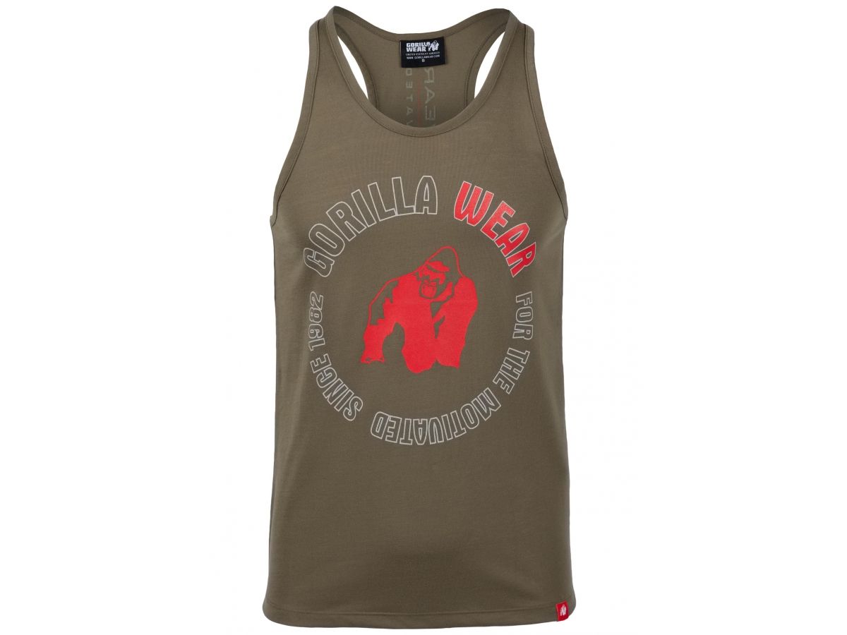 GORILLA WEAR - LAFAYETTE TANK TOP - FÉRFI TRIKÓ - KATONAZÖLD