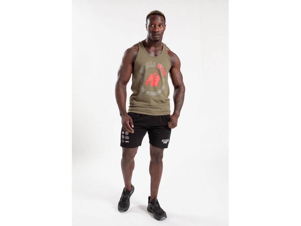 GORILLA WEAR - LAFAYETTE TANK TOP - FÉRFI TRIKÓ - KATONAZÖLD
