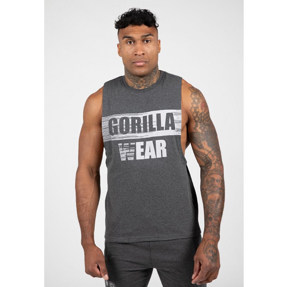 GORILLA WEAR - LOPEZ DROP - FÉRFI TRIKÓ - SZÜRKE MELANZS
