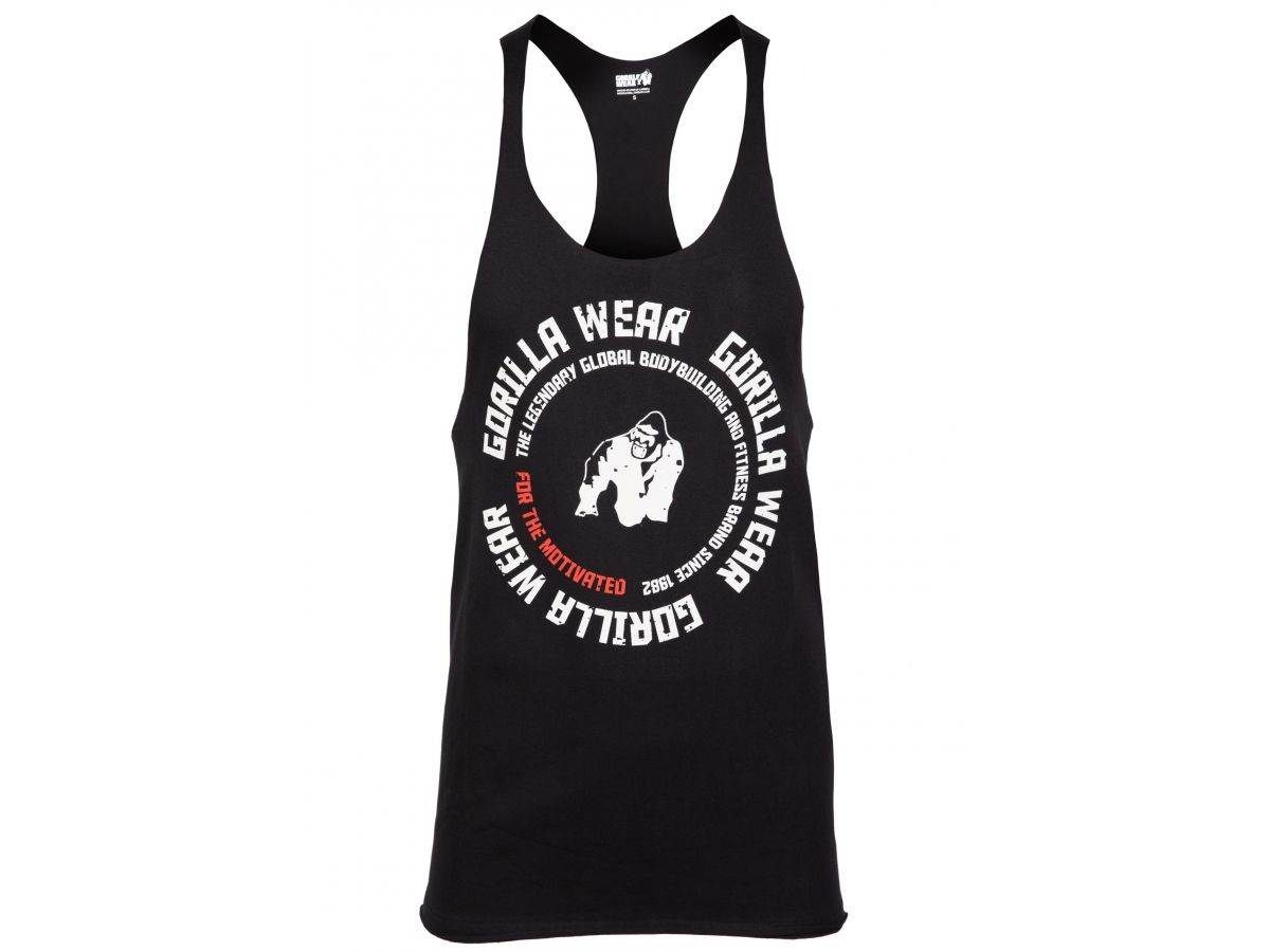 GORILLA WEAR- MELROSE STRINGER TANK TOP- FÉRFI EDZŐTRIKÓ - FEKETE GORILLA WEAR- MELROSE STRINGER TANK TOP- FÉRFI EDZŐTRIKÓ - FEKETE