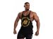 GORILLA WEAR- MELROSE STRINGER TANK TOP- FÉRFI EDZŐTRIKÓ - FEKETE/ARANY