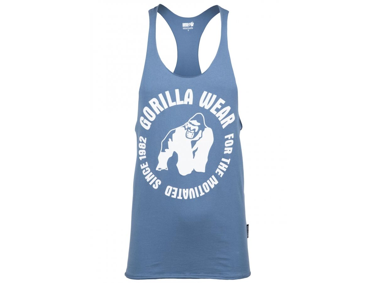 GORILLA WEAR- MELROSE STRINGER TANK TOP- FÉRFI EDZŐTRIKÓ - KÉK GORILLA WEAR- MELROSE STRINGER TANK TOP- FÉRFI EDZŐTRIKÓ - KÉK
