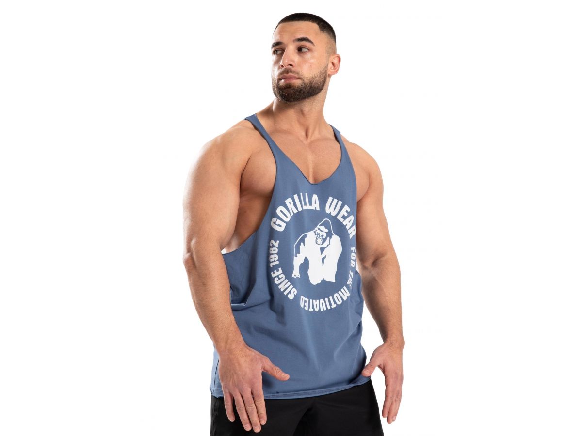 GORILLA WEAR- MELROSE STRINGER TANK TOP- FÉRFI EDZŐTRIKÓ - KÉK GORILLA WEAR- MELROSE STRINGER TANK TOP- FÉRFI EDZŐTRIKÓ - KÉK