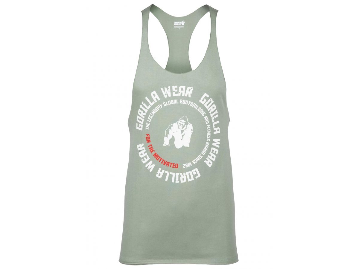 GORILLA WEAR- MELROSE STRINGER TANK TOP- FÉRFI EDZŐTRIKÓ - ZÖLD GORILLA WEAR- MELROSE STRINGER TANK TOP- FÉRFI EDZŐTRIKÓ - ZÖLD