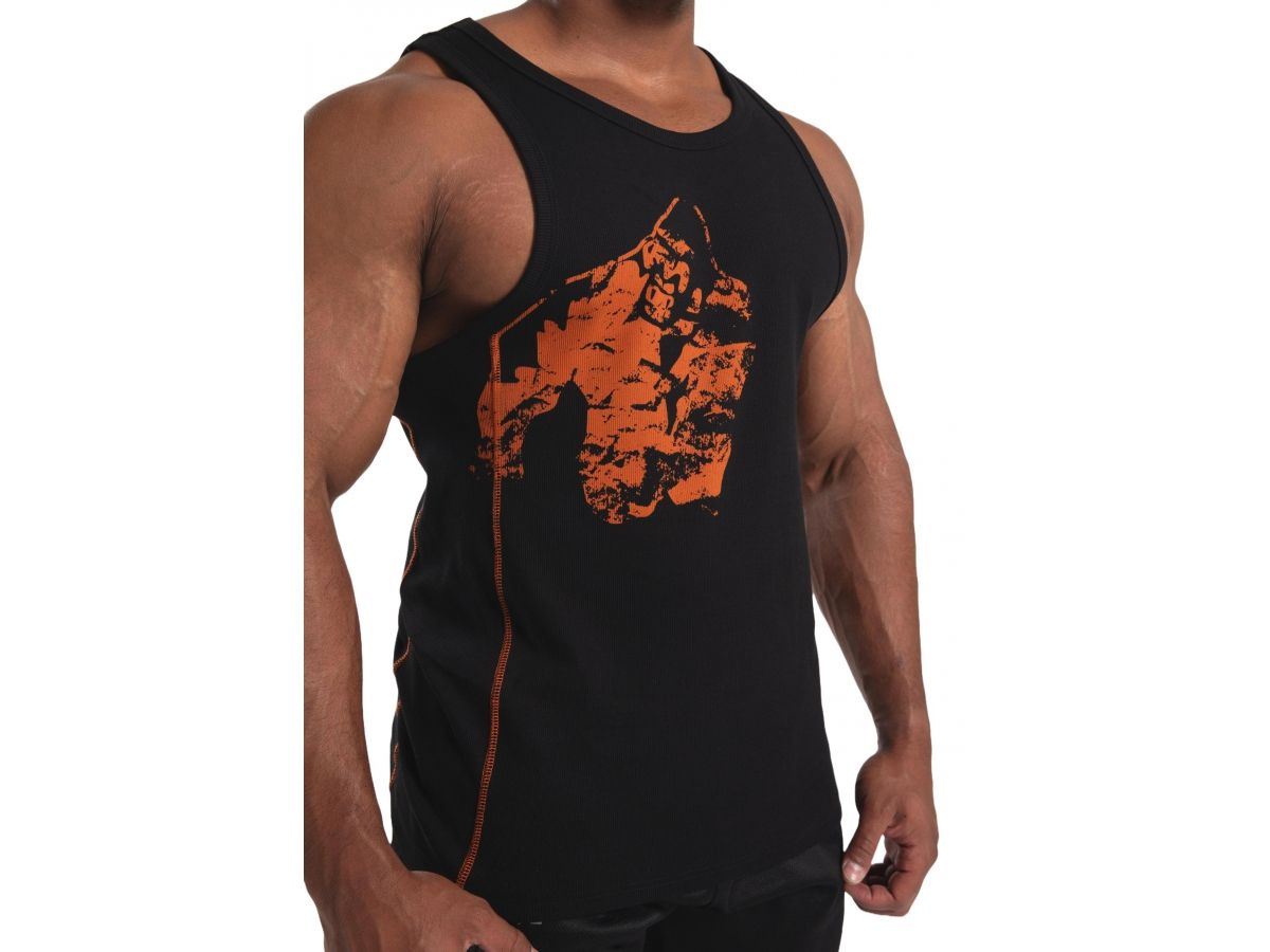 GORILLA WEAR - MONTEREY TANK TOP - FÉRFI TRIKÓ - FEKETE/NARANCS