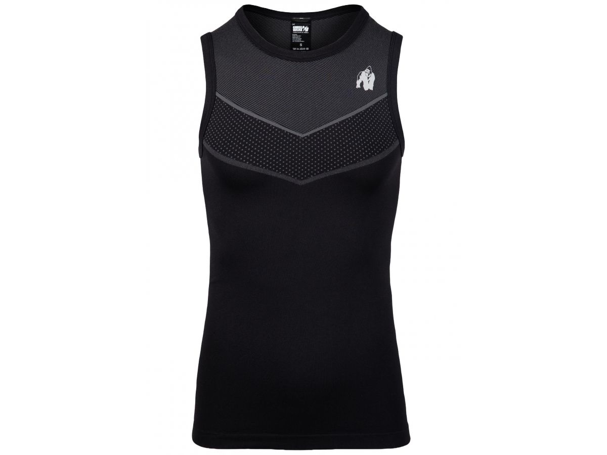 GORILLA WEAR - NORTON SEAMLESS TANK TOP- FÉRFI TRIKÓ - FEKETE