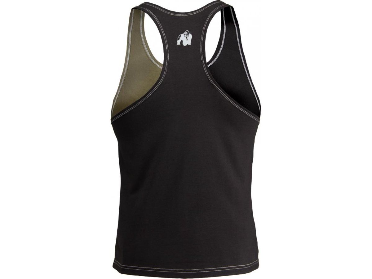 GORILLA WEAR - STERLING STRINGER TANK TOP - FÉRFI EDZŐTRIKÓ - FEKETE/ZÖLD GORILLA WEAR - STERLING STRINGER TANK TOP - FÉRFI EDZŐTRIKÓ - FEKETE/ZÖLD