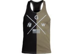 GORILLA WEAR - STERLING STRINGER TANK TOP - FÉRFI EDZŐTRIKÓ - FEKETE/ZÖLD