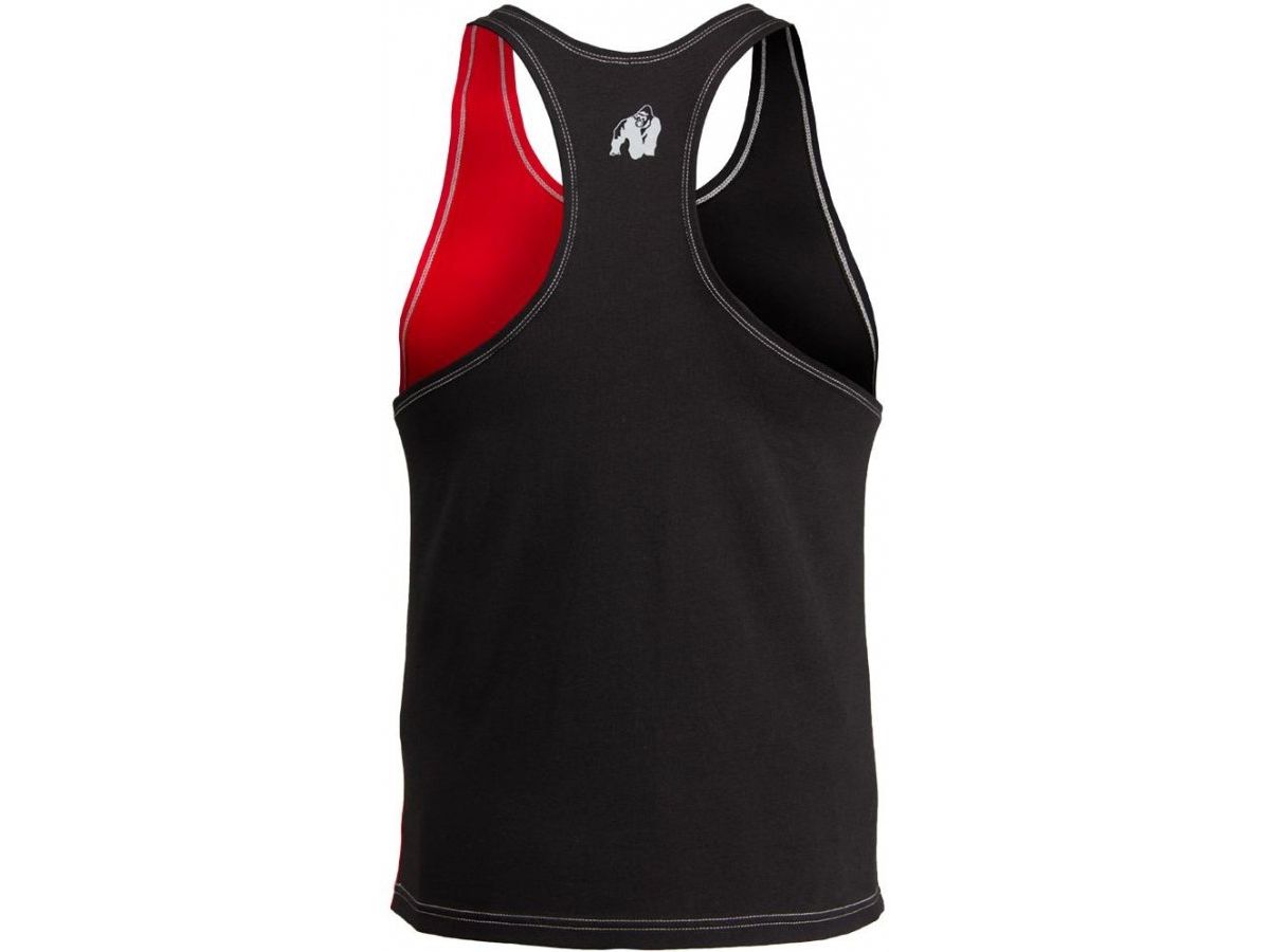 GORILLA WEAR - STERLING STRINGER TANK TOP - FÉRFI EDZŐTRIKÓ - FEKETE/PIROS GORILLA WEAR - STERLING STRINGER TANK TOP - FÉRFI EDZŐTRIKÓ - FEKETE/PIROS