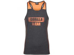 GORILLA WEAR - WALLACE TOP - FÉRFI EDZŐTRIKÓ - SZÜRKE/NARANCS