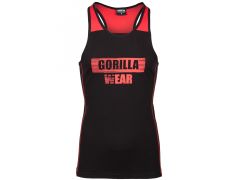 GORILLA WEAR - WALLACE TOP - FÉRFI EDZŐTRIKÓ - FEKETE/PIROS