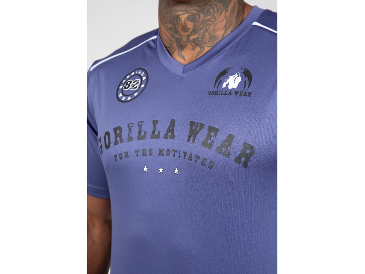 GORILLA WEAR - BALTIMORE T-SHIRT - FÉRFI PÓLÓ - KÉK GORILLA WEAR - BALTIMORE T-SHIRT - FÉRFI PÓLÓ - KÉK