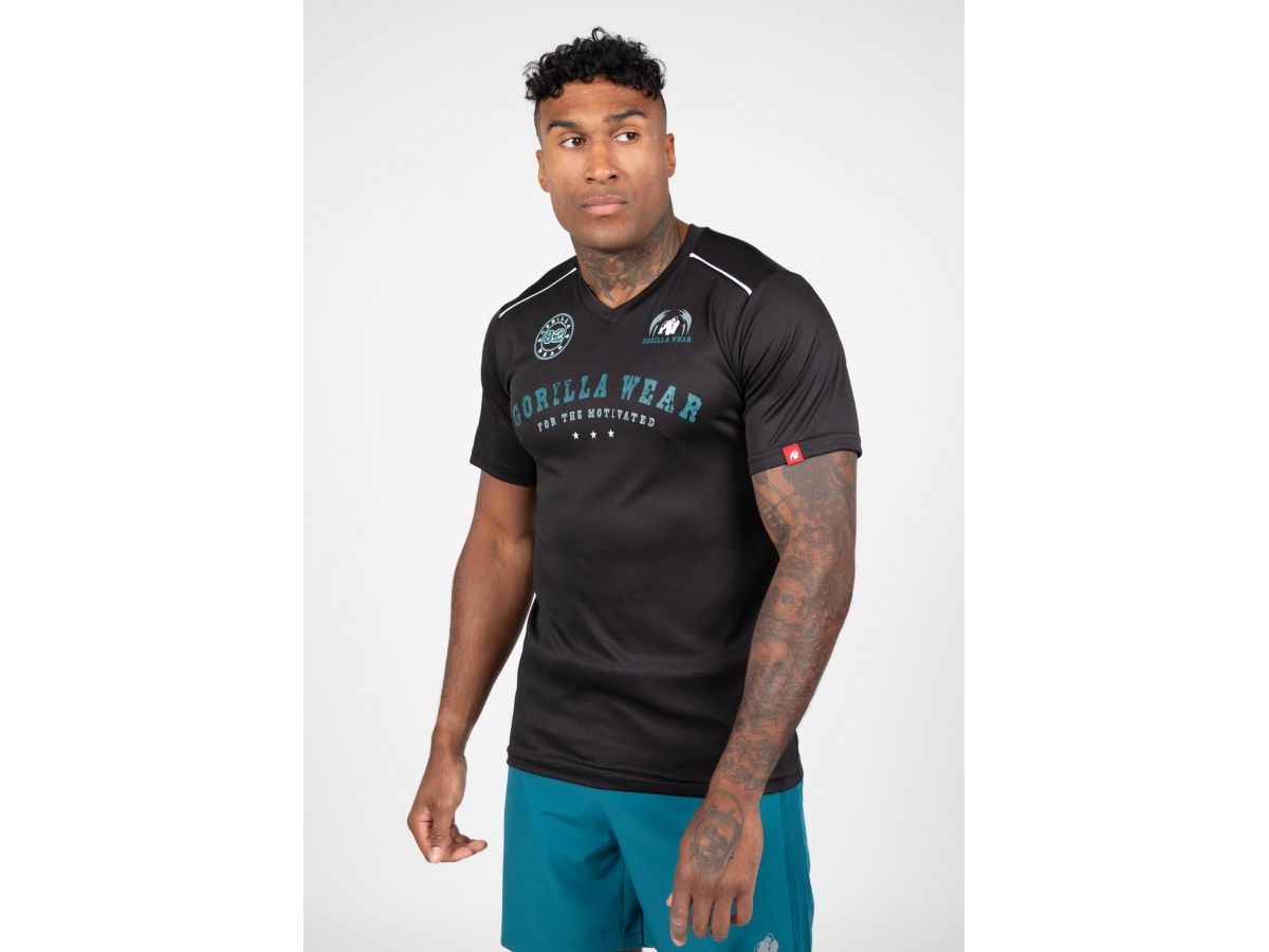 GORILLA WEAR - BALTIMORE T-SHIRT - FÉRFI PÓLÓ - FEKETE GORILLA WEAR - BALTIMORE T-SHIRT - FÉRFI PÓLÓ - FEKETE