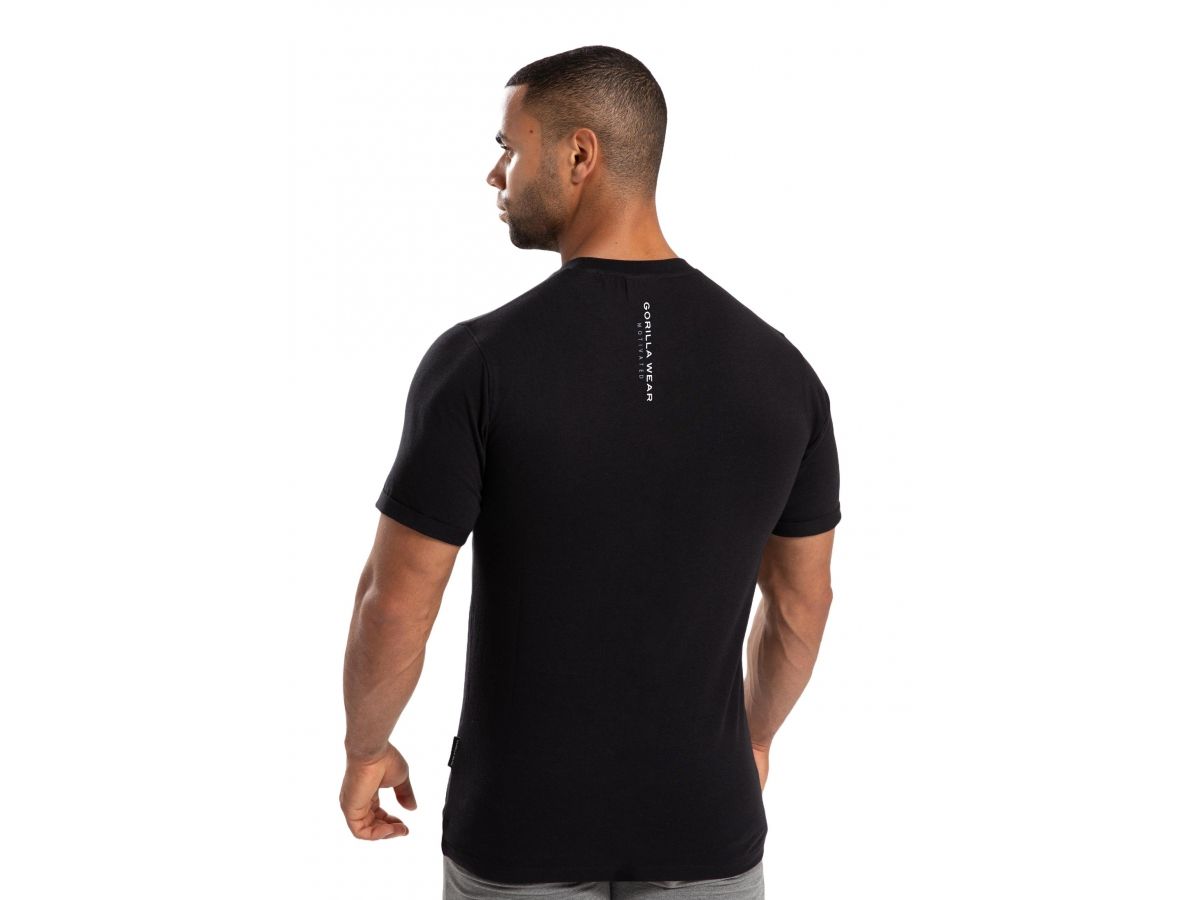 GORILLA WEAR - BRADLEY T-SHIRT - FÉRFI PÓLÓ - FEKETE GORILLA WEAR - BRADLEY T-SHIRT - FÉRFI PÓLÓ - FEKETE