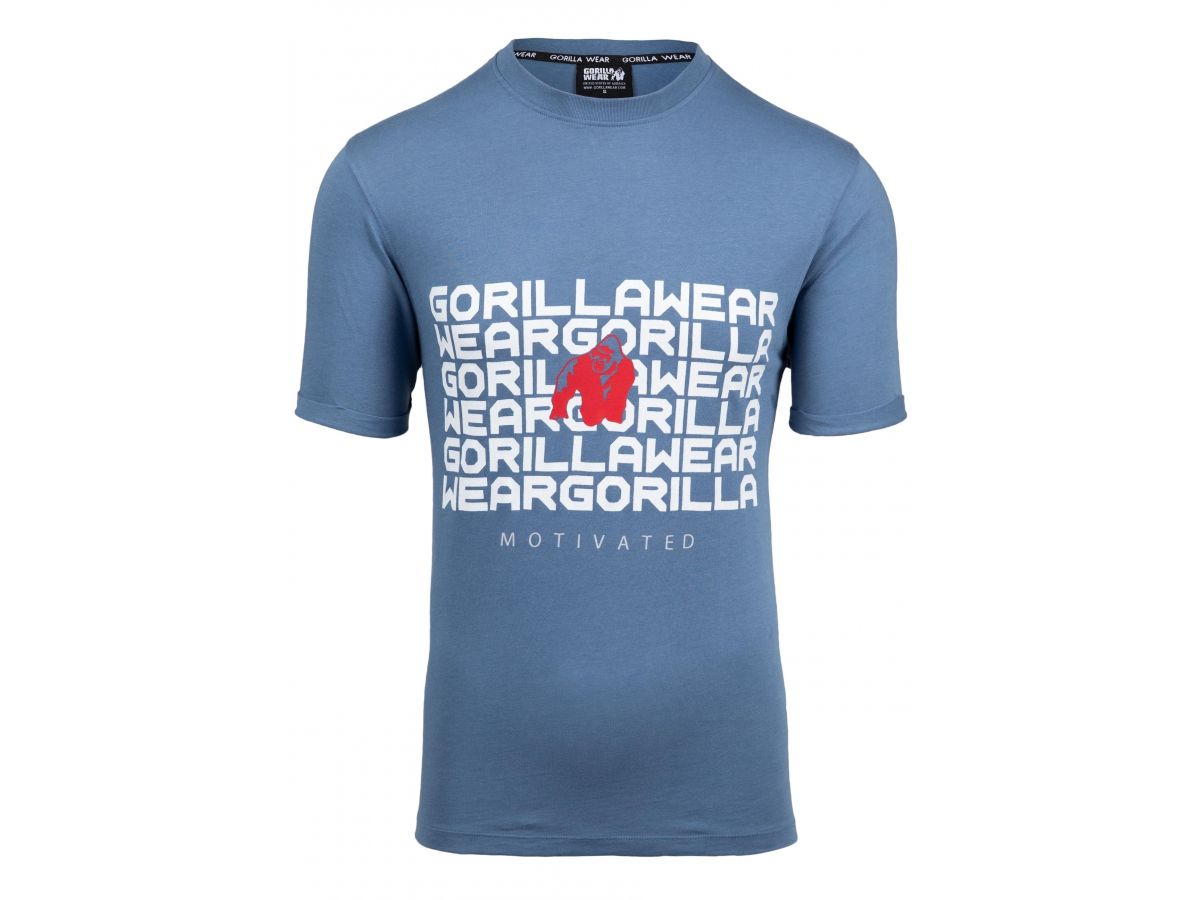 GORILLA WEAR - BRADLEY T-SHIRT - FÉRFI PÓLÓ - KÉK GORILLA WEAR - BRADLEY T-SHIRT - FÉRFI PÓLÓ - KÉK