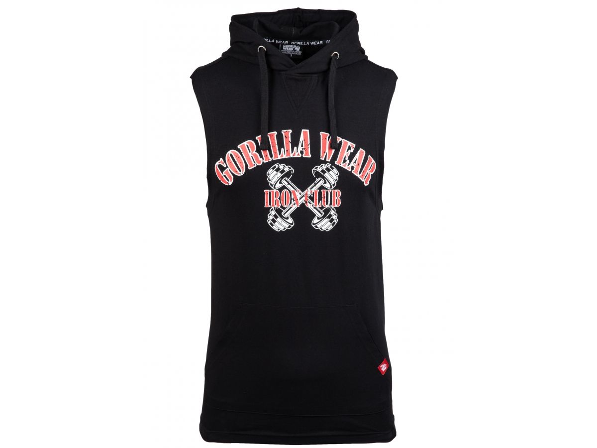 GORILLA WEAR - CHICO T-SHIRT - FÉRFI UJJATLAN KAPUCNIS PÓLÓ - FEKETE GORILLA WEAR - CHICO T-SHIRT - FÉRFI UJJATLAN KAPUCNIS PÓLÓ - FEKETE