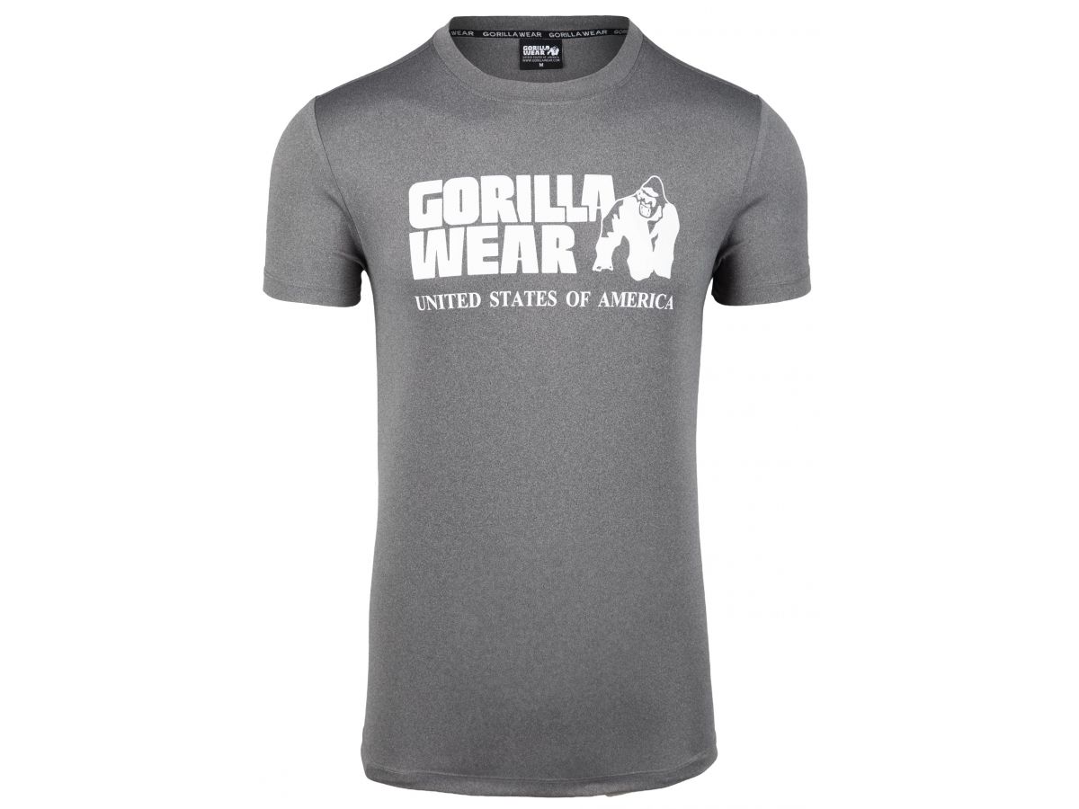 GORILLA WEAR - CLASSIC TRAINING T-SHIRT - FÉRFI TRÉNING PÓLÓ - SZÜRKE GORILLA WEAR - CLASSIC TRAINING T-SHIRT - FÉRFI TRÉNING PÓLÓ - SZÜRKE