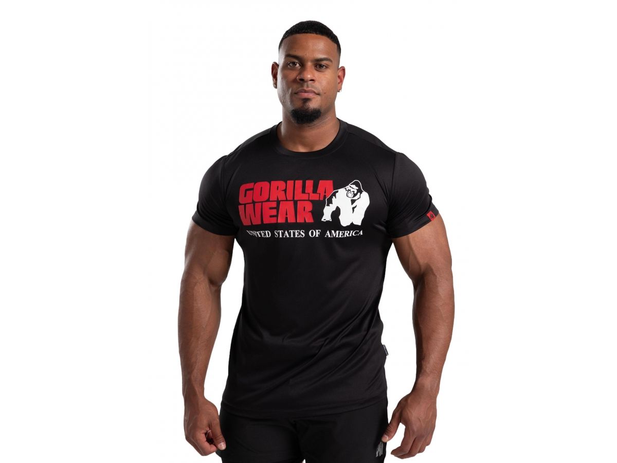 GORILLA WEAR - CLASSIC TRAINING T-SHIRT - FÉRFI TRÉNING PÓLÓ - FEKETE