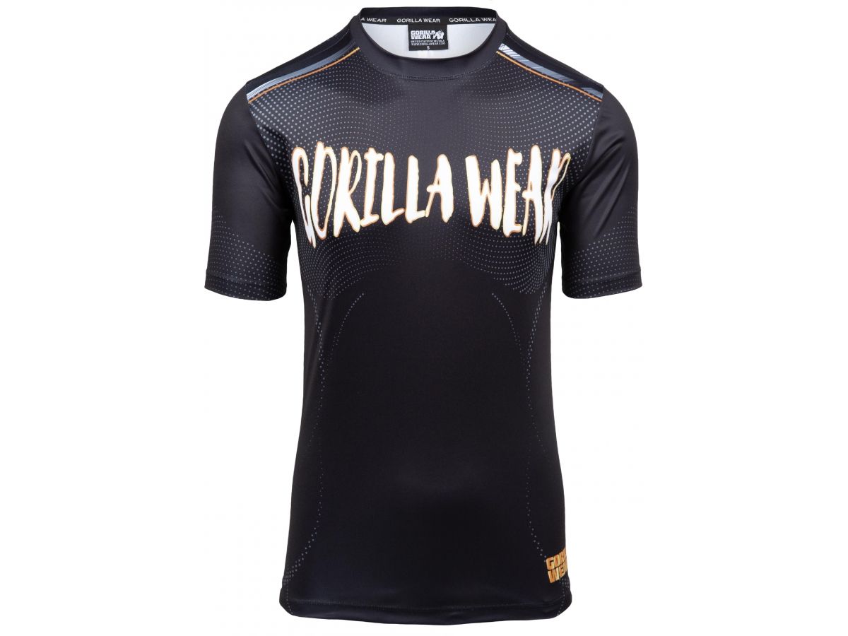 GORILLA WEAR - CLAYTON T-SHIRT -FÉRFI PÓLÓ -FEKETE/ARANY GORILLA WEAR - CLAYTON T-SHIRT -FÉRFI PÓLÓ -FEKETE/ARANY