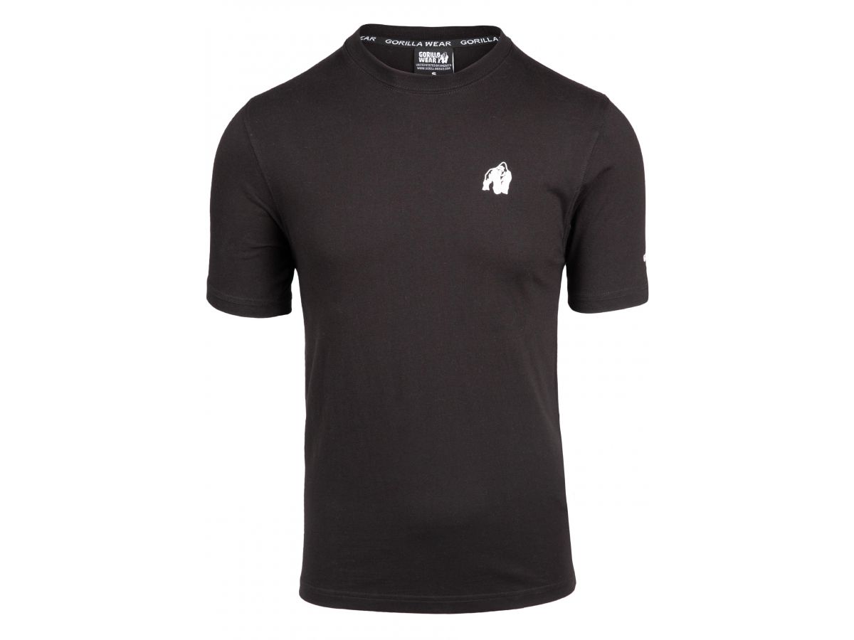 GORILLA WEAR - LEON T-SHIRT - FÉRFI PÓLÓ - FEKETE GORILLA WEAR - LEON T-SHIRT - FÉRFI PÓLÓ - FEKETE