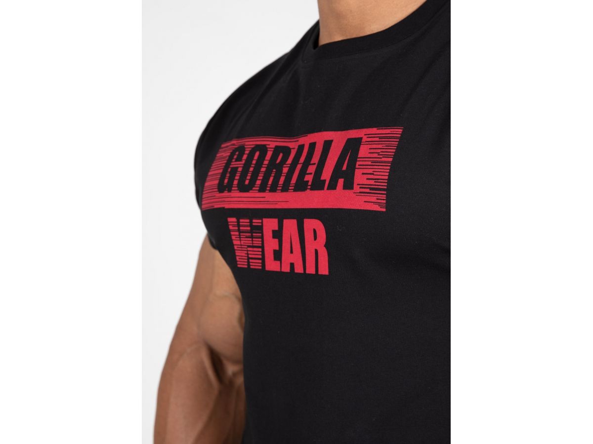 GORILLA WEAR - MURRAY T-SHIRT - FÉRFI PÓLÓ - FEKETE GORILLA WEAR - MURRAY T-SHIRT - FÉRFI PÓLÓ - FEKETE