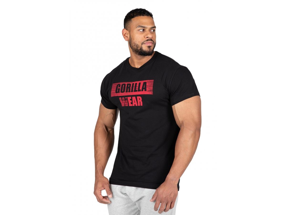 GORILLA WEAR - MURRAY T-SHIRT - FÉRFI PÓLÓ - FEKETE GORILLA WEAR - MURRAY T-SHIRT - FÉRFI PÓLÓ - FEKETE