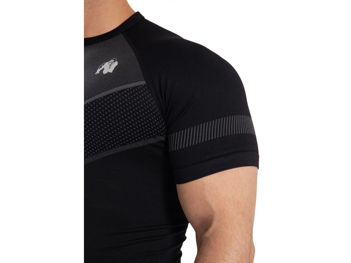 GORILLA WEAR - NORTON SEAMLESS T-SHIRT - FÉRFI PÓLÓ - FEKETE GORILLA WEAR - NORTON SEAMLESS T-SHIRT - FÉRFI PÓLÓ - FEKETE