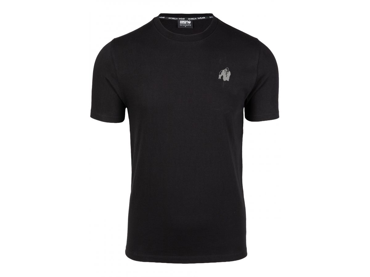 GORILLA WEAR - OREGON T-SHIRT - FÉRFI PÓLÓ - FEKETE GORILLA WEAR - OREGON T-SHIRT - FÉRFI PÓLÓ - FEKETE