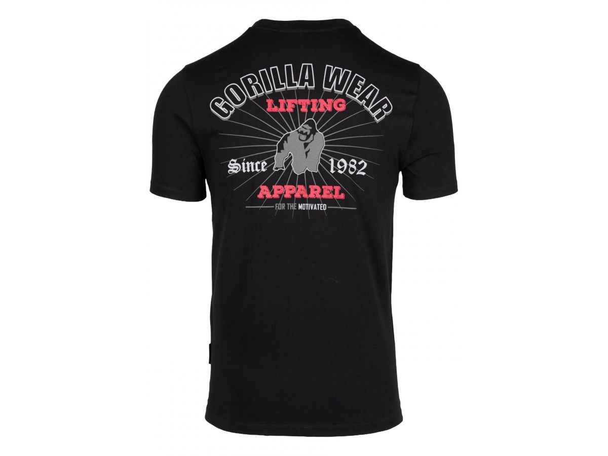 GORILLA WEAR - OREGON T-SHIRT - FÉRFI PÓLÓ - FEKETE GORILLA WEAR - OREGON T-SHIRT - FÉRFI PÓLÓ - FEKETE