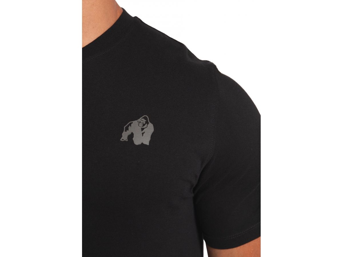 GORILLA WEAR - OREGON T-SHIRT - FÉRFI PÓLÓ - FEKETE GORILLA WEAR - OREGON T-SHIRT - FÉRFI PÓLÓ - FEKETE