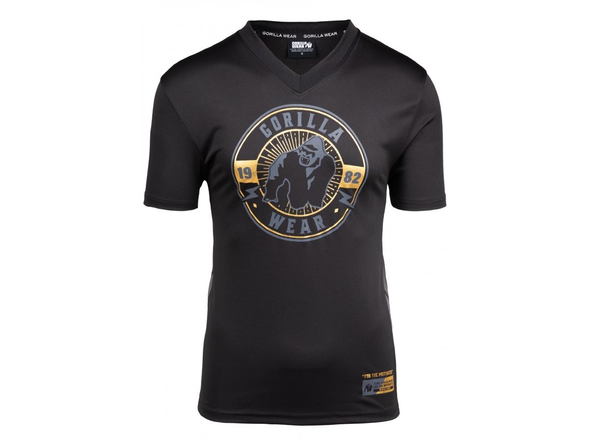 GORILLA WEAR - ORLANDO T-SHIRT - FÉRFI PÓLÓ - FEKETE GORILLA WEAR - ORLANDO T-SHIRT - FÉRFI PÓLÓ - FEKETE