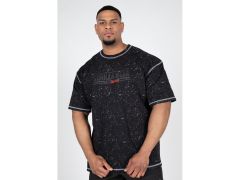 GORILLA WEAR - SAGINAW OVERSIZED T-SHIRT - FÉRFI TÚLMÉRETEZETT PÓLÓ - MOSOTT FEKETE