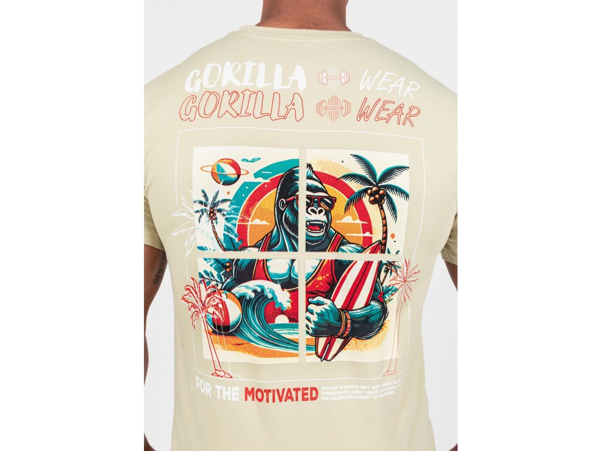GORILLA WEAR - SANTA CRUZ T-SHIRT - FÉRFI PÓLÓ - VILÁGOS ZÖLD GORILLA WEAR - SANTA CRUZ T-SHIRT - FÉRFI PÓLÓ - VILÁGOS ZÖLD