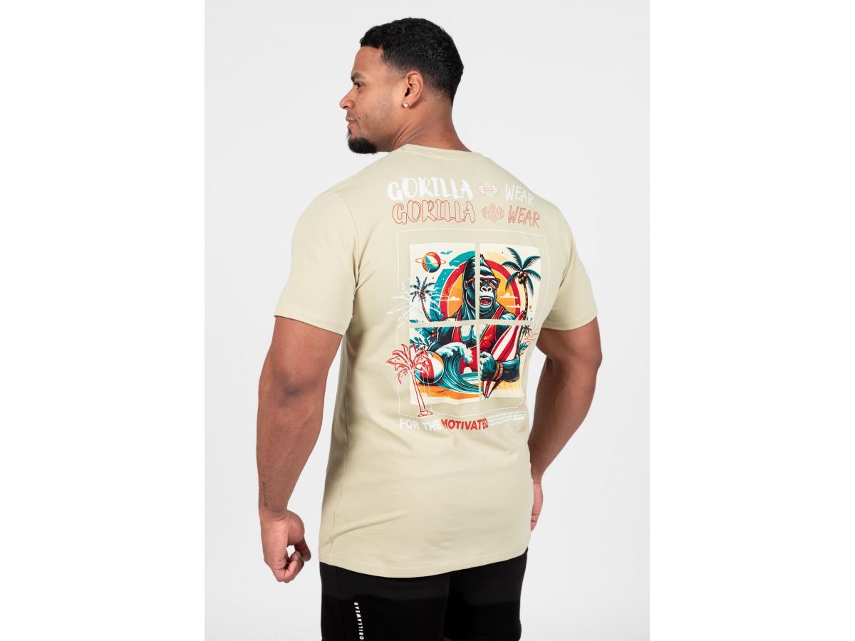 GORILLA WEAR - SANTA CRUZ T-SHIRT - FÉRFI PÓLÓ - VILÁGOS ZÖLD GORILLA WEAR - SANTA CRUZ T-SHIRT - FÉRFI PÓLÓ - VILÁGOS ZÖLD