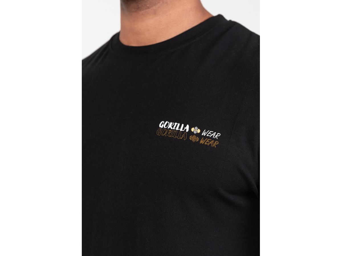 GORILLA WEAR - SANTA CRUZ T-SHIRT - FÉRFI PÓLÓ - FEKETE GORILLA WEAR - SANTA CRUZ T-SHIRT - FÉRFI PÓLÓ - FEKETE