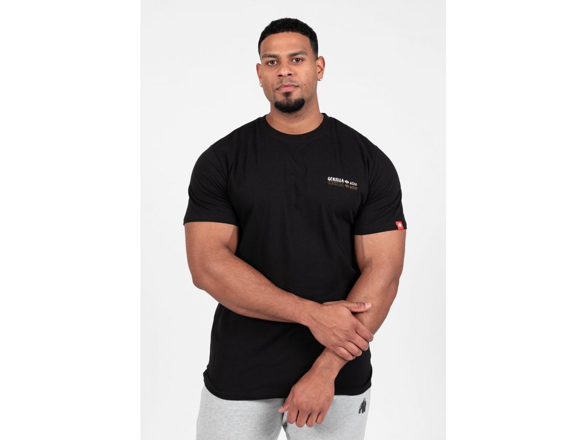 GORILLA WEAR - SANTA CRUZ T-SHIRT - FÉRFI PÓLÓ - FEKETE GORILLA WEAR - SANTA CRUZ T-SHIRT - FÉRFI PÓLÓ - FEKETE
