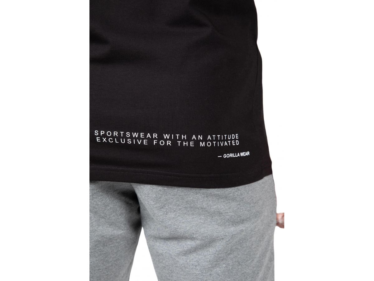 GORILLA WEAR- SWANTON T-SHIRT - FÉRFI PÓLÓ - FEKETE GORILLA WEAR- SWANTON T-SHIRT - FÉRFI PÓLÓ - FEKETE