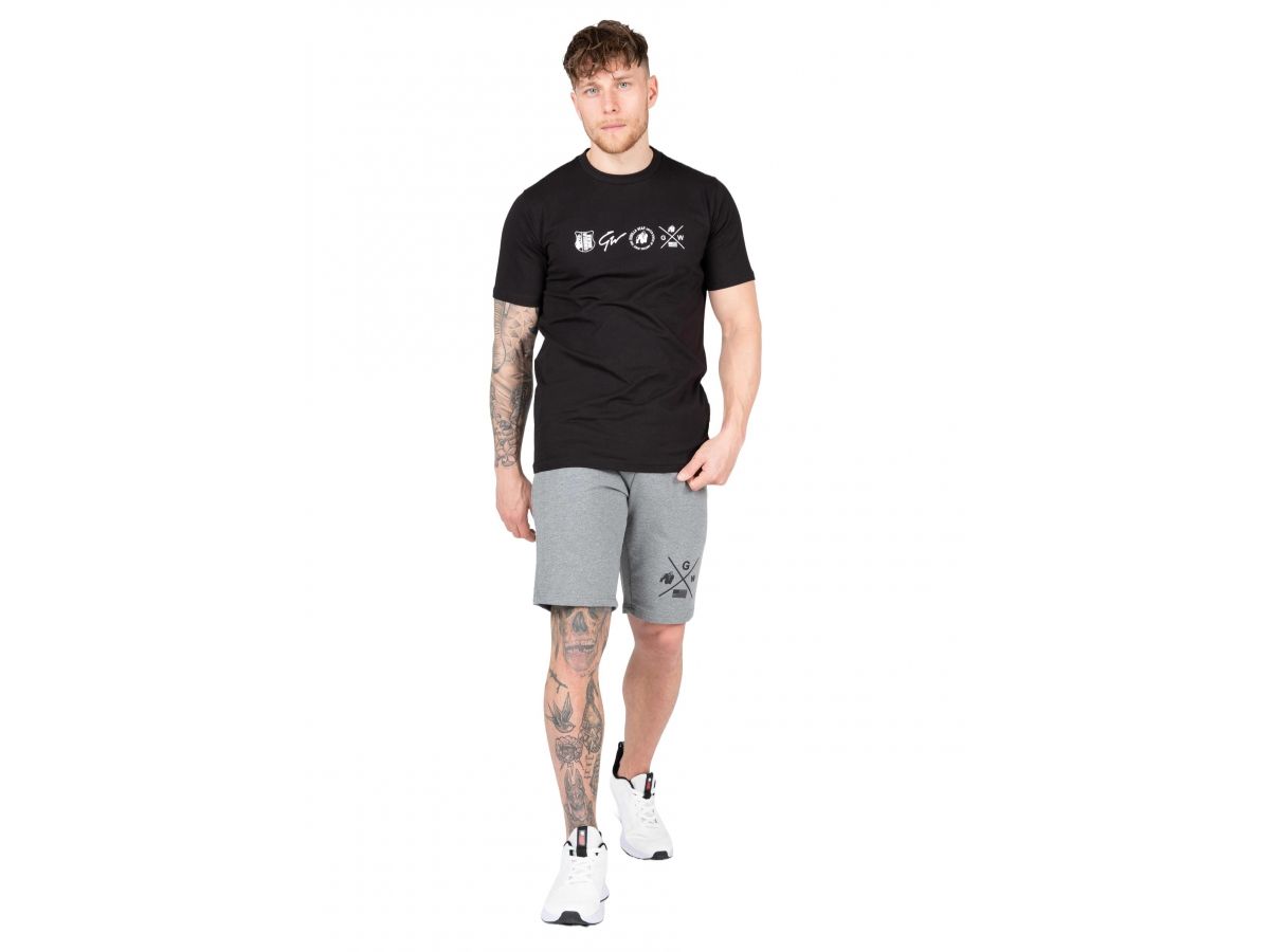 GORILLA WEAR- SWANTON T-SHIRT - FÉRFI PÓLÓ - FEKETE GORILLA WEAR- SWANTON T-SHIRT - FÉRFI PÓLÓ - FEKETE