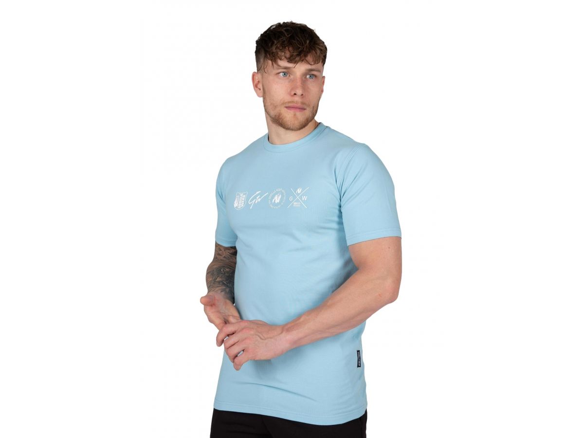 GORILLA WEAR- SWANTON T-SHIRT - FÉRFI PÓLÓ - KÉK